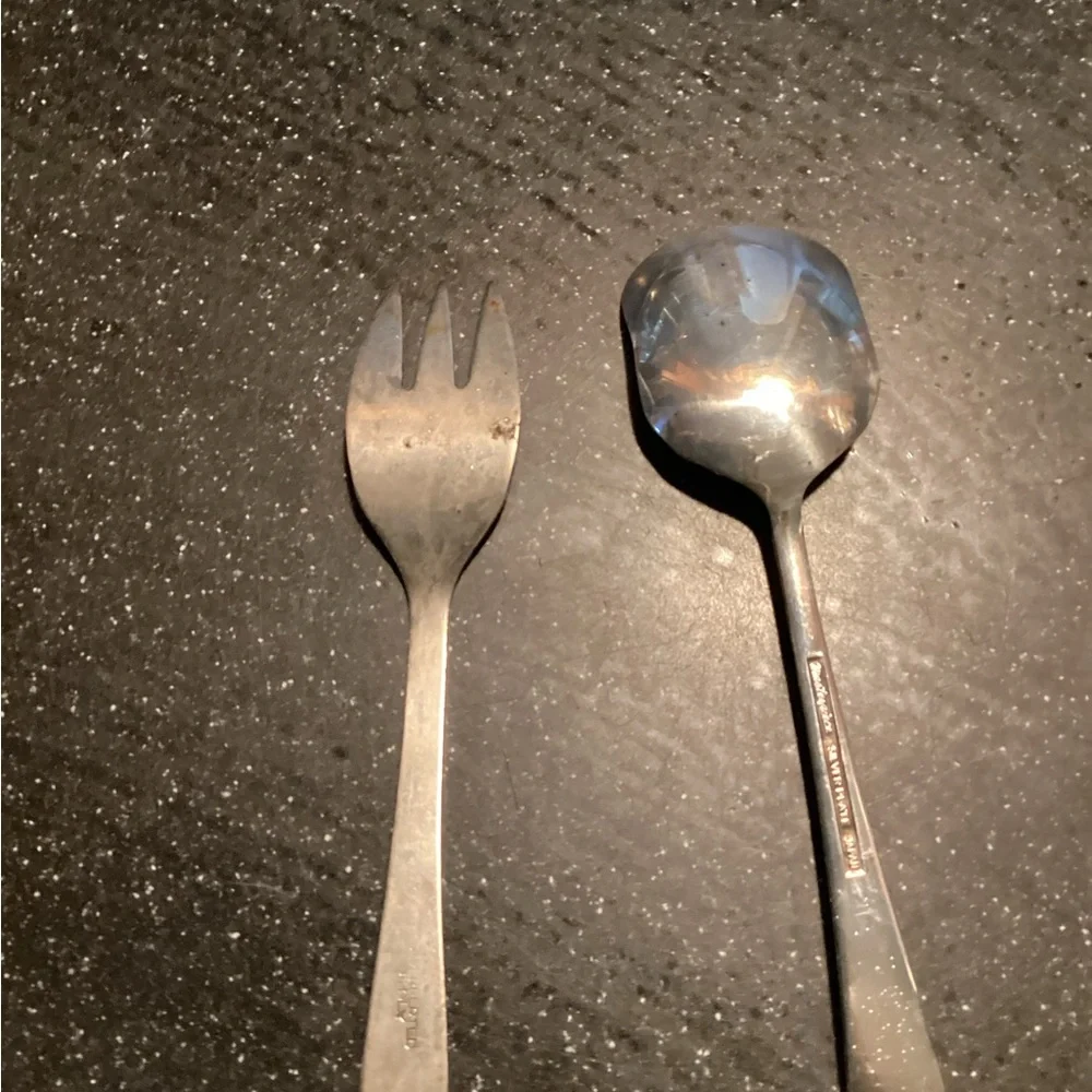 Little folks starter set fork and spoon. - Picture 3 of 4
